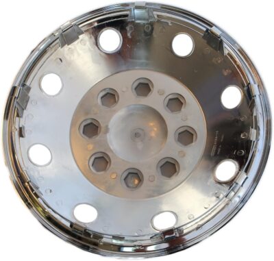 4 Piece Set 16" 8 Lug RV Dual Chrome Simulators Wheel Skin Hub Cap Rim Covers - Image 3