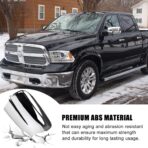 Chrome Side Mirror Covers Caps Compatible with 2009-2018 Dodge Ram 1500 and 2019-2024 RAM 1500 Classic Without Turn Signal Cut-Outs (Chrome-without Cut-Outs) - Image 6