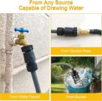 Cordless Pressure Washer with Faucet & Garden Hose Connector, 2 X 5.0AH Batteries, 2000PSI MAX Portable Pressure Washer with Brushless Motor, 4 Speed Adjustment LCD Touch Screen, 6-in-1 Nozzle - Image 5