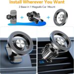 Kaistyle for Magsafe Car Mount【20 Strong Magnets】Magnetic Phone Holder for Car Phone Holder Mount Dash Mounted Holders Cell Phone Holders for Your Car Accessories for Women Men for iPhone 17 16 15 14 - Image 2
