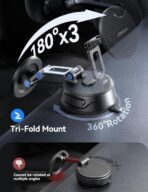 JOYROOM Car Mount for iPhone, [Tri-Fold] MagSafe iPhone Car Mount, [Suction Pro+Gel Base] 360° Rotation iPhone Car Holder, Strong Magnet for iPhone 17 Pro Max and Other Series[Not for Charging] - Image 3