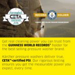 Kärcher Electric Pressure Washer K1800PS, CETA Certified, 3 Spray Nozzles, Detergent Tank, for Cars, Driveways, Siding, Patios, 1.2 GPM - Image 3