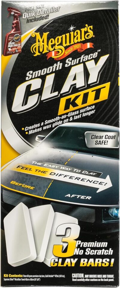 Meguiar's G191700 Smooth Surface Clay Kit, Safe and Easy Car Claying for Smooth as Glass Finish - Image 2