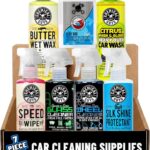 Chemical Guys Starter Car Care & Cleaning Kit, 7-Piece Detailing Car Wash Kit with 6 Premium 16 oz Care Chemicals and Accessories for Washing, Waxing, and Interior Cleaning