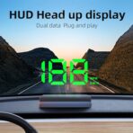 New Auto Dimming HUD with Sunshade, 3.5" Large Screen White Heads Up Display for Cars, USB Powered Digital GPS Speedometer, Applicable for All Vehicles - Image 5