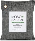 Moso Natural Air Purifying Bag 200g | HGTV Editor's Pick | Premium Bamboo Charcoal Odor Absorber for Home & Car | Closet Odor Eliminator & Car Air Freshener | Long Lasting Charcoal Bags Cover 90sqft