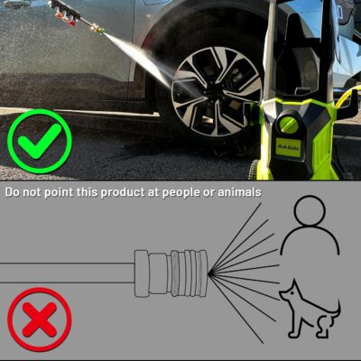 Pressure Washer, Power Washer with Foam Cannon,High Pressure Cleaning Machine with 4 Nozzles for Car, Patio, Driveway,Fences,Decks - Image 6