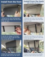 NAZZO Sun Visor Extender for Car, Sun Blocker with PC Sunshade Lens, Magnetic Mounting Adjustable Position, Protect from Glare, UV Rays, Snow Blindness for Safe Driving, Universal for Car, SUV (Black) - Image 8