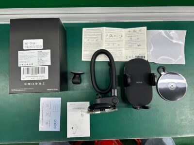 OQTIQ 13" Gooseneck Car Phone Mount – Windshield & Dashboard Holder with Strong Suction Cup, Anti-Shake Stabilizer, One-Button Release – Compatible with iPhone 17/16/15/14 and All Smartphones - Image 11