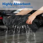 HOMEXCEL Professional Car Drying Towel (36"x 24") with Twisted-Loop Technology, 1200GSM for a Streak-Free Finish – Microfiber Towels for Cars, Trucks, SUVs, RVs and Motorcycles - Image 3