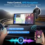 Portable Carplay Screen for Car, 10" Wireless Carplay & Android Auto, OTA Updates, Car Play Touchscreen with 1080P Backup Camera,GPS Navigation,Voice Control,5.0 Bluetooth (10inch) - Image 2