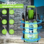 Electric Pressure Washer 5000 PSI,2.8 GPM Power Washer with Foam Cannon,Portable Cleaner with 33ft Hose Reel,4 Nozzle Tips,and Soap Bottle for Cars/Home/Driveways/Patios/Decks/Fences - Image 2