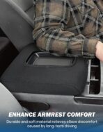 JOYTUTUS Center Console Cover Compatible with Silverado Sierra 2014 2015 2016 2017 2018 Jump Seat, Neoprene Arm Rest Armrest Cover for Car, Durable Middle Console Cover Replacement for Trucks - Image 5