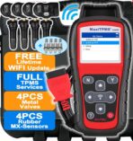 Autel TPMS Programming Tool TS508WF KIT, with $180 4PCS 315+433Mhz MX Sensors & 4PCS Metal Valves, Upgrade of MaxiTPMS TS601/ TS508 Tire Sensor Programmer, TPMS Diagnostic/Activate/Relearn Tool