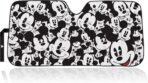 Plasticolor 003689R01 Mickey Mouse Expressions Accordion Style Car Truck SUV Front Windshield Sunshade