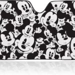 Plasticolor 003689R01 Mickey Mouse Expressions Accordion Style Car Truck SUV Front Windshield Sunshade