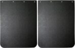 2PCS Universal Heavy Duty Polymer Mudflaps 24x30 Inch, Black Splash Guard Mudflap for Semi Trucks Tractor Trailer
