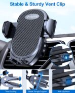 vanva Universal Air Vent Car Mount, [ Big Phones & Thick Case Friendly ] Cell Phone Holder for Car Hands Free Clamp Cradle Vehicle fit for All Apple Smartphone - Image 3