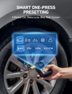 AstroAI L7 Mini Tire Inflator Portable Air Compressor,150 PSI Portable Tire Inflator for Car,Mini Bike Pump,Tire Inflator for Cars,Motorcycle,Bike,Ball with Tire Pressure Gauge&LED Lights - Image 7