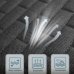 Black Back Seat Cover, Rear Car Seat Cover for Cars Truck SUV,Seat Covers with Storage Pocket,Bottom Auto Seat Cushion Pad Mat for Most Vehicles-Black,1 Pcs - Image 5