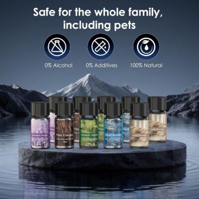 Car Air Freshener, 5 Scents, 10 Refills, Smart car Air Freshener for Vent Clips, Auto On/Off, Three Spray Modes, Car Fresheners Long Lasting (2Pack) - Image 4