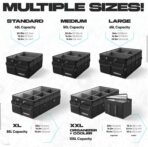 FORTEM Trunk Organizer For SUV Car Trunk Organizer, Foldable Storage, Car Accessories for Women Men, Collapsible Bag, Perfect Christmas Gifts, 600D Oxford, Non Slip Bottom, Straps, Soft Cover (50L) - Image 3