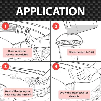 Malco Ultra Violet Premium Wash'n Wax – Best 2-in-1 Car Wash and Wax/Cleans and Provides A Durable, High-Gloss Shine in One Fast and Easy Step / 64Oz. (107164) - Image 3