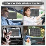 Sfee Car Window Shade for Side Windows, 2 Pack Sun Shade Retractable for Car Blocks Heat and UV Rays Glare Protection Roller Sunshade Visor for Baby, Kids, Pets, Passengers - Image 8