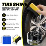Tire Shine Gel - Ungraded Long-Lasting Tire Dressing with Wet Gloss Look Finish, UV Protection & Weather Resistant Tire Coating for Car, Truck, Motorcycle, RV - 7oz/200g - Image 3
