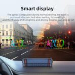 Heads Up Display for Cars, Color GPS Speedometer M23, HUD Display Car Windshield with Speed MPH, Compass Direction, Overspeed Alarm,Adaptive sensing light, USB Cable Plug & Play - Image 4