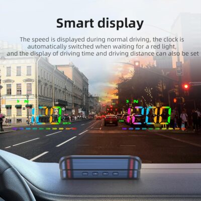 Heads Up Display for Cars, Color GPS Speedometer M23, HUD Display Car Windshield with Speed MPH, Compass Direction, Overspeed Alarm,Adaptive sensing light, USB Cable Plug & Play - Image 4