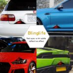 stickers Funny Peeking Monster Car Decal, Reflective Waterproof Vinyl Monster Car Sticker Car Decals for Women Men Waterproof and self Adhesive Vinyl car Exterior Accessories,Sports car Decals,Suitable for car Hood, Door, Bumper(Red Eyes) - Image 4