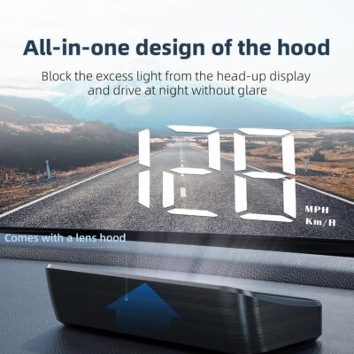 Heads up Display for Cars Car HUD M4, Digital Speedometer for Car OBD2 Speedometer with Speed, Voltage, Water Temperature, etc., Suitable for Some Vehicles' speedometers after 2009 - Image 7