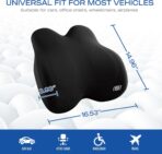 Skechers Memory Foam Lumbar Pillow,Lumbar Support Pillow for Office, Chair Lower Back Pain Relief Lumbar Pillow, Ergonomic Design Back Support Pillow for Office Chair, Car, Home, Travel,Black - Image 5