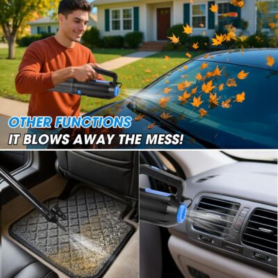 25PCS Car Cleaning Kit, Car Detailing Kit Interior with High Power Handheld Vacuum Cleaner, Windshield Cleaner, Cleaning Gel, Professional Auto Accessories for Men, Women - Image 3