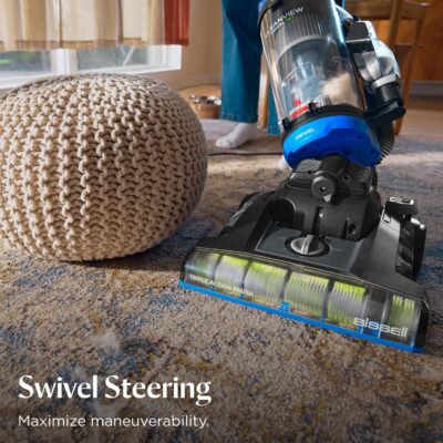 Bissell CleanView Swivel Vacuum with Triple Action Brush Roll, Swivel Steering, Extension Wand, Easy-Empty Dirt Tank, Multi-Cyclonic Suction System - Image 3