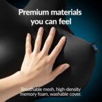 Everlasting Comfort Lumbar Support Pillow for Office Chair - Memory Foam Back Cushion for Car Seat - Promotes Better Posture, Back Pain Relief - Ideal Gaming and Desk Chairs Work and Home Essentials - Image 4