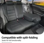 Lolcar RAV4 Seat Covers Custom Fit for Toyota RAV4(Gasoline) 2019 2020 2021 2022 2023 2024 2025 LE,XLE,XLE Premium,Limited,Airbag Compatible,Car Seat Cover Full Set for SUV, Waterproof Leather(Black) - Image 6
