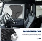 2Pcs Semi Truck Side Window Sun Shades with Suction Cups, UV Protection Semi Truck Curtains for Freightliner Cascadia Interior Accessories 23.6x21.6 Inch - Image 6