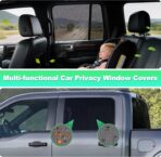 2015-2020 f150 Window Shades - Rear Side Window Sun Shade for Baby, Breathable Mesh Car Privacy Window Covers, UV Protection and Heat Insulation for Road Trips, Napping, Camping (2 PCS) - Image 4