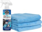 Chemical Guys Total Interior Cleaner and Protectant, 16 Fl Oz + 3 Pack of Microfiber Towels (Safe for Cars, Trucks, SUVs, Jeeps, Motorcycles, RVs & More)