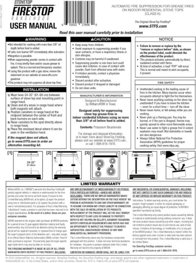 Rangehood® Fire Suppressor – Automatic StoveTop Fire Suppressor for Residential Kitchen Safety – Easy to Install, Direct Flame-Activated, Non-Toxic Fire Suppression System (1 Pair) - Image 12
