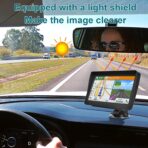 GPS Navigator for Car 7-inch HD Touch Screen Voice Turn Alert Speed Limit Red Light Alert Truck Car GPS Navigation with pre-Installed North American maps and Free Lifetime Updates. - Image 2