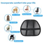 Lumbar Support Back Support for Office Chair 2 Pack Lumbar Support Pillow for Car Chair Back Support with Double Layer Breathable Mesh & Adjustable Straps - Image 7