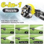 Cordless Pressure Washer, 2200W Brushless Motor, 4 Speed Modes, Max Pressure 1400PSI, 2 x 4.0 Ah Batteries, 6-in-1 Swivel Nozzle, Cleaning Brush, 16.4FT Hose, Cleaning and Garden Irrigation - Image 5