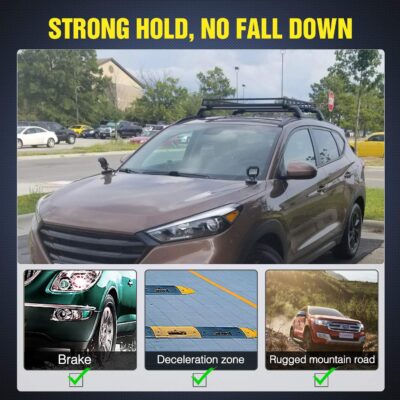 Nilight 2PCS Magnetic Base LED Light Bar Mounting Brackets, Powerful Sucker Holder for Bottom-Mounted Offroad Work Auxiliary Lamps Mounts on Hood A-Pillar - Image 5