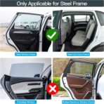 ZATOOTO Side Window Sun Shade - 4 Pack Car Window Covers 99% UV Light Block Car Curtains Magnetic Side Window Sun Shade Keeps Cooler for Breastfeeding, Taking a nap, Changing Clothes, Camping - Image 5