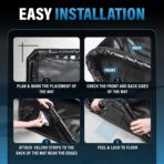 7’9" x16’ Garage Floor Mat for Under Car, Heavy Duty 610g PVC Waterproof Containment Mat with Raised Edges, Garage Car Mat for Cars SUVs and Trucks, Easy Clean Floor Protection - Image 7