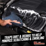 Chemical Guys Workhorse Professional Grade Microfiber Towels for Cars - Black 16x16 Inch Microfiber Cleaning Cloths for Home & Pet Drying, Soft & Scratch-Free, Washing, Drying & Cleaning, 3 Pack - Image 6