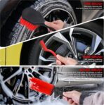 35Pcs Car Detailing Kit, Car Cleaning Kit with Windshield Cleaning Tool and Tool Box, Interior & Exterior Auto Care Supplies and Brushes (B：35PCS-R) - Image 5